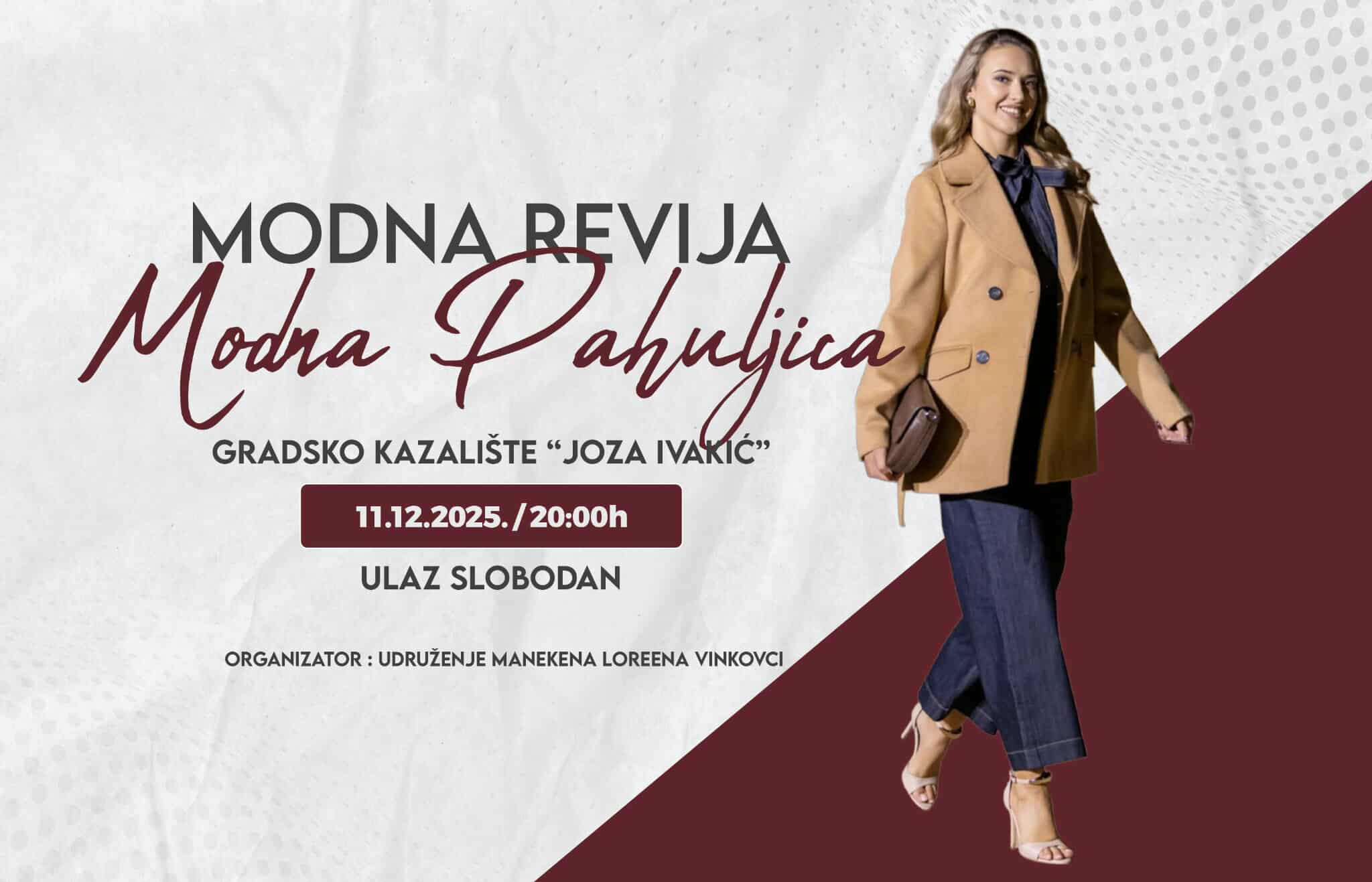 Modna pahuljica, modna revija, plakat