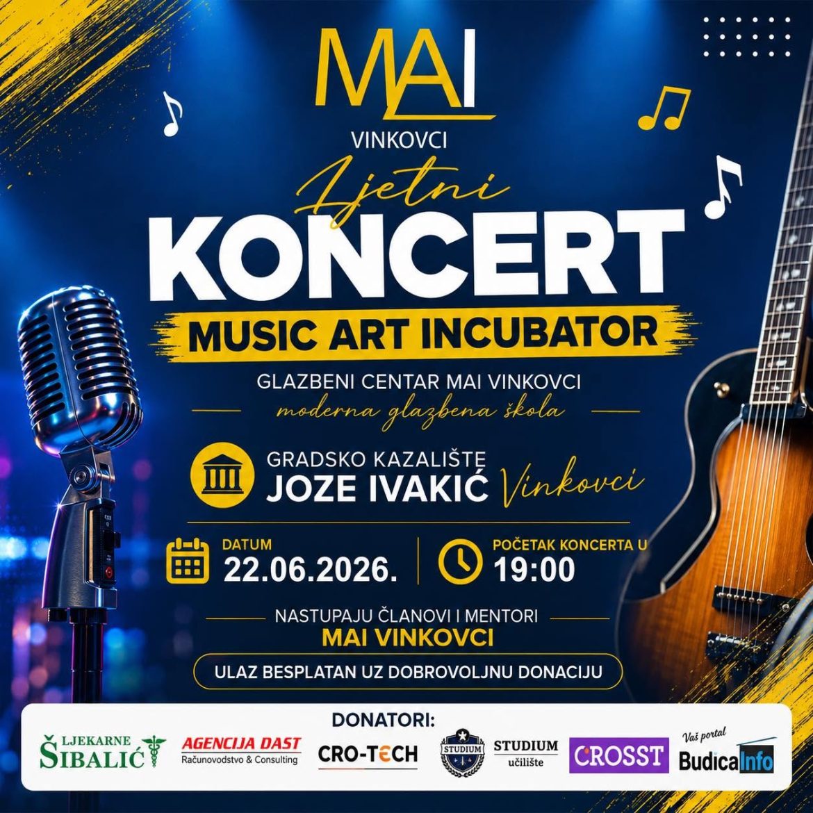 LJETNI KONCERT – MUSIC ART INCUBATOR VINKOVCI