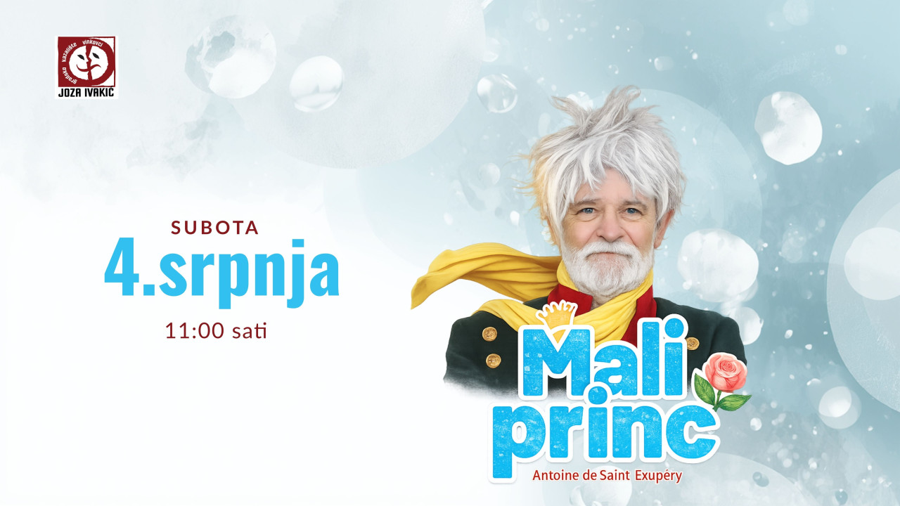 "Mali princ", predstava za djecu, telop