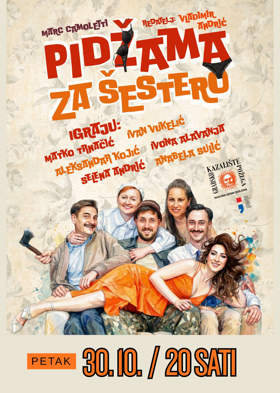 "PIDŽAMA ZA ŠESTERO", komedija